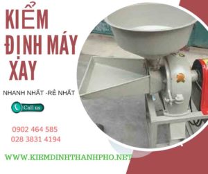 Hình ảnh kiểm định máy xay