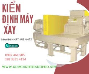 Hình ảnh kiểm định máy xay