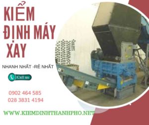 Hình ảnh kiểm định máy xay