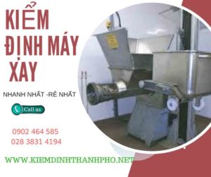 Hình ảnh kiểm định máy xay