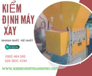 Hình ảnh kiểm định máy xay