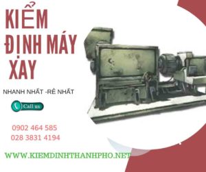 Hình ảnh kiểm định máy xay