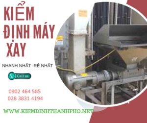 Hình ảnh kiểm định máy xay