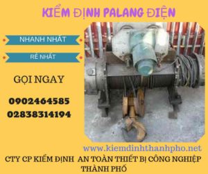 Hình ảnh kiểm định Palang điện