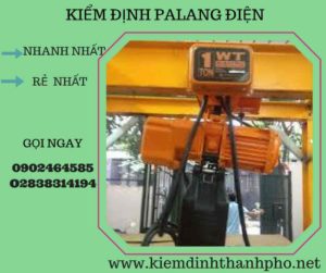 Hình ảnh kiểm định Palang điện