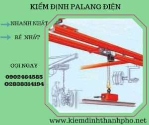 Hình ảnh kiểm định Palang điện