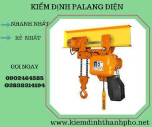 Hình ảnh kiểm định Palang điện