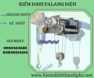 Hình ảnh kiểm định Palang điện