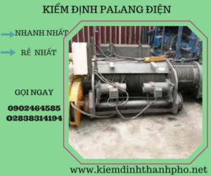 Hình ảnh kiểm định Palang điện