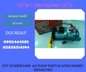 Hình ảnh kiểm định Palang điện