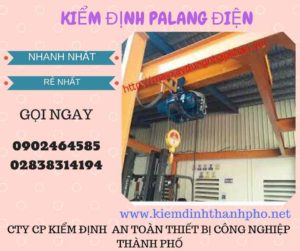 Hình ảnh kiểm định Palang điện