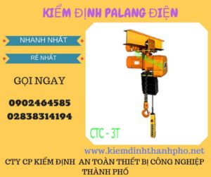 Hình ảnh kiểm định Palang điện