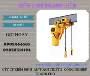 Hình ảnh kiểm định Palang điện