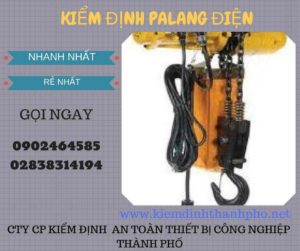 Hình ảnh kiểm định Palang điện