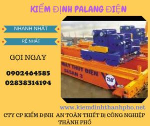 Hình ảnh kiểm định Palang điện