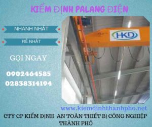 Hình ảnh kiểm định Palang điện