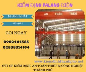 Hình ảnh kiểm định Palang điện