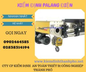 Hình ảnh kiểm định Palang điện