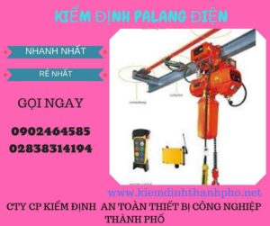 Hình ảnh kiểm định Palang điện