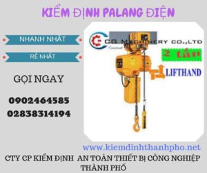 Hình ảnh kiểm định Palang điện