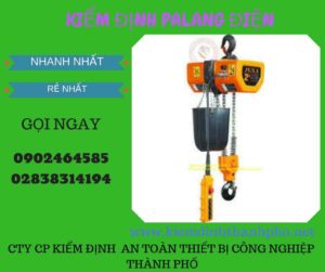 Hình ảnh kiểm định Palang điện