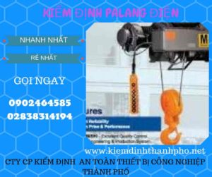 Hình ảnh kiểm định Palang điện