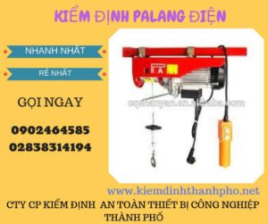 Hình ảnh kiểm định Palang điện