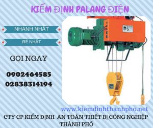 Hình ảnh kiểm định Palang điện