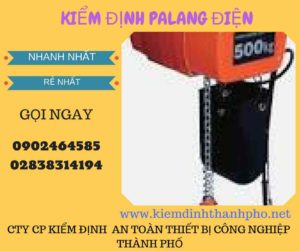 Hình ảnh kiểm định Palang điện