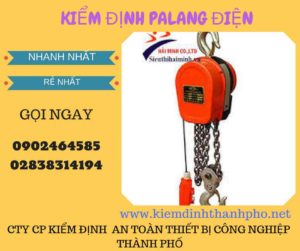 Hình ảnh kiểm định Palang điện