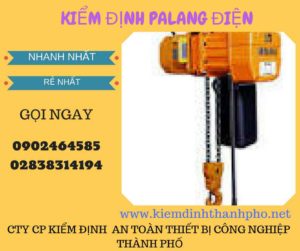 Hình ảnh kiểm định Palang điện