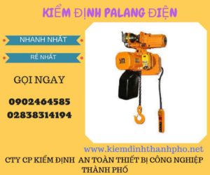 Hình ảnh kiểm định Palang điện