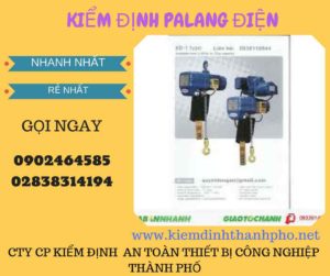 Hình ảnh kiểm định Palang điện