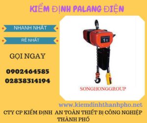 Hình ảnh kiểm định Palang điện