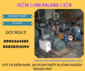 Hình ảnh kiểm định Palang điện