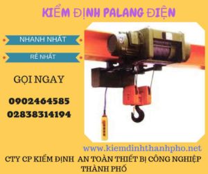 Hình ảnh kiểm định Palang điện