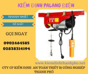 Hình ảnh kiểm định Palang điện