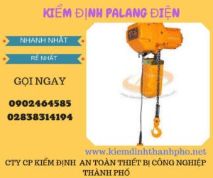 Hình ảnh kiểm định Palang điện