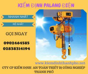 Hình ảnh kiểm định Palang điện