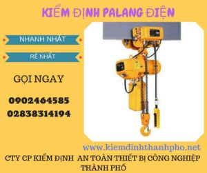 Hình ảnh kiểm định Palang điện