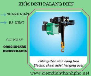 Hình ảnh kiểm định Palang điện