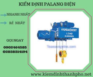 Hình ảnh kiểm định Palang điện