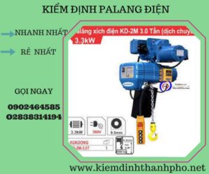 Hình ảnh kiểm định Palang điện