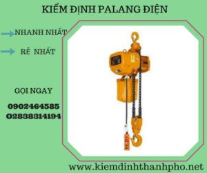 Hình ảnh kiểm định Palang điện