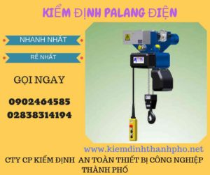 Hình ảnh kiểm định Palang điện