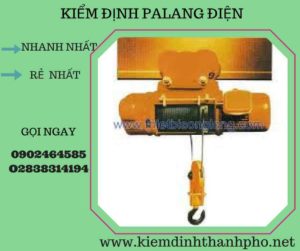 Hình ảnh kiểm định Palang điện