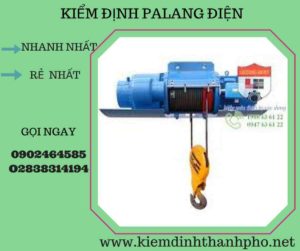 Hình ảnh kiểm định Palang điện