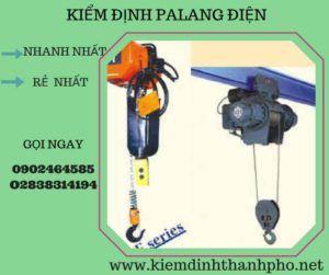 Hình ảnh kiểm định Palang điện