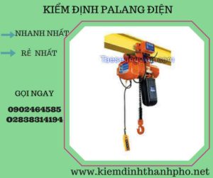 Hình ảnh kiểm định Palang điện