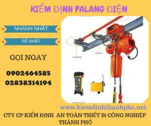 Hình ảnh kiểm định Palang điện